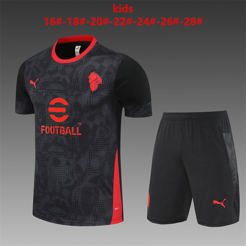 Kids AC Milan Training Tracksuits 25/26 Football Kit Soccer Jersey