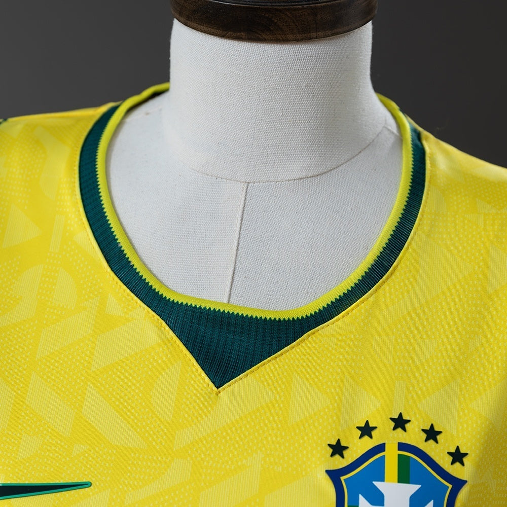 Women Brazil Crop Tank Top Home Jersey 2026 World Cup Football Kit Soccer Shirt