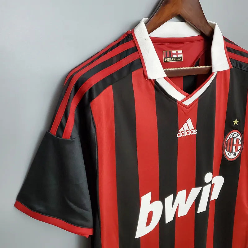 AC Milan Retro Jersey 2009/10 Home Football Jersey Soccer Shirt