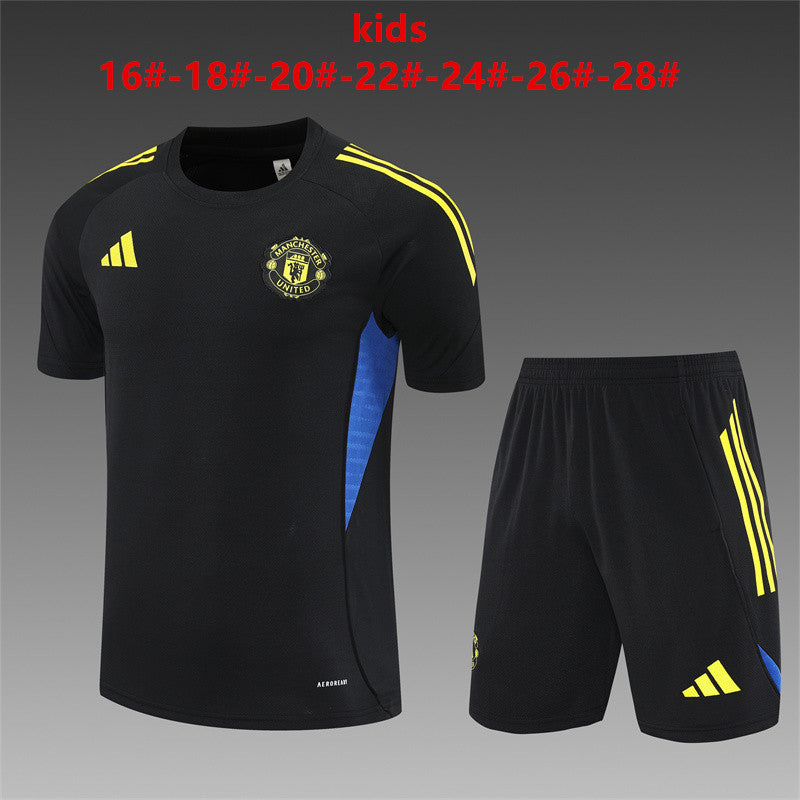 Kids Manchester United Training Tracksuits 25/26 Football Kit Soccer Jersey