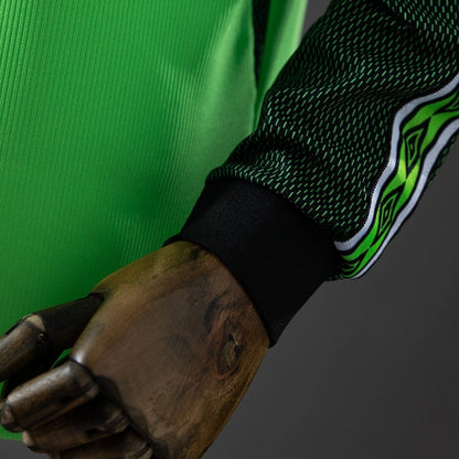Manchester United Jersey 1998-99 Goalkeeper Green Retro Kit Long Sleeves