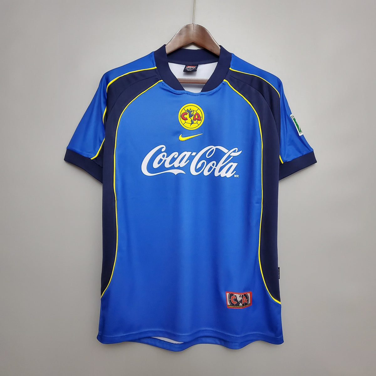Retro Club America Jersey 2001-02 Away Blue Football Kit Soccer Jersey