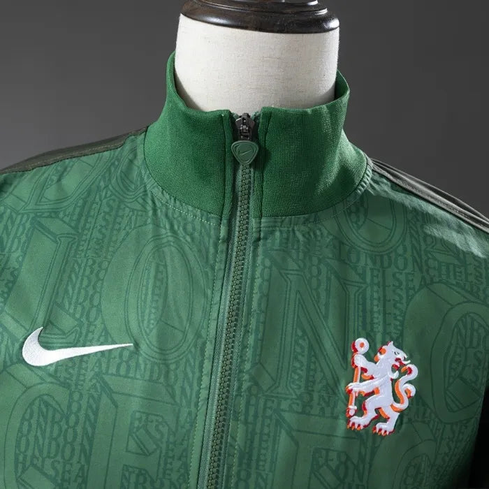 Chelsea Windbreaker 2025/26 Army Green Football Kit