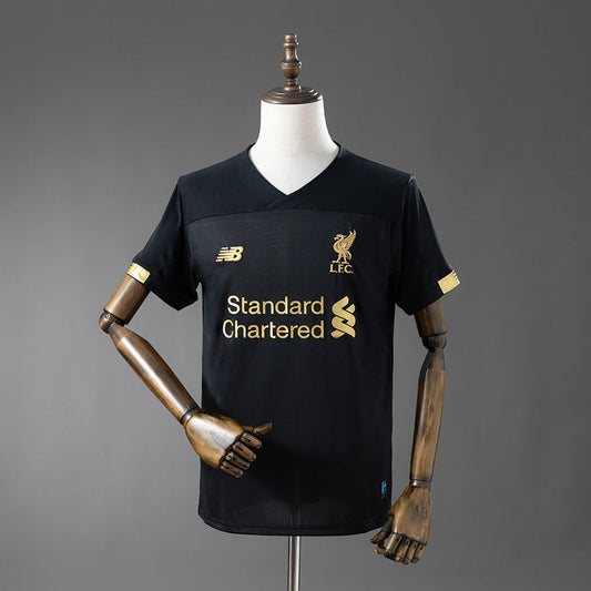 Retro Liverpool Black Jersey 2019-20 Football Kit Soccer Jersey