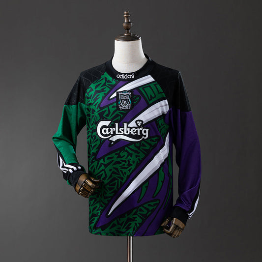 Liverpool Jersey 1995-96 Goalkeeper Retro Football Kit Long Sleeves