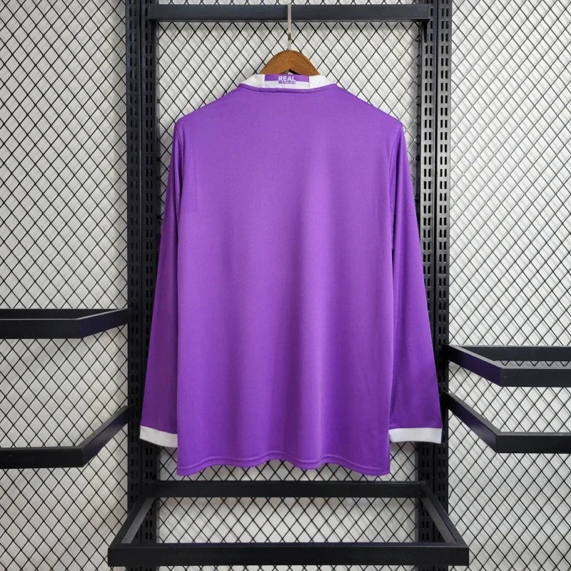 Retro Real Madrid Away Kit 16/17 Long Sleeves Football Jersey