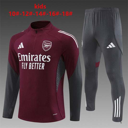 Kids Arsenal Training Tracksuits 25/26 Football Kit Soccer Jersey