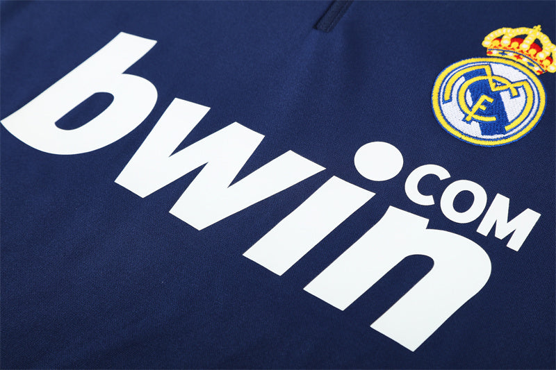 Retro Real Madrid Training Tracksuits 2009-10 Football Kit Soccer Jersey