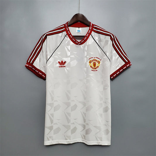 Manchester United Jersey Away Kit 1991 Retro Football Team Soccer Shirt