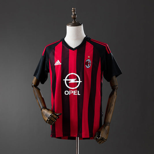 Retro AC Milan Jersey 2002-03 Home Kit