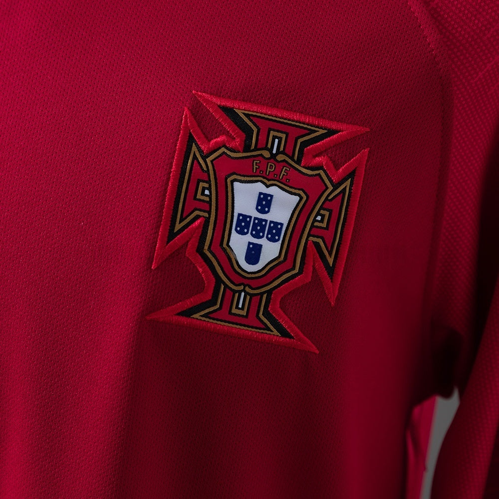 Portugal Home Jersey 2018 Long Sleeves Retro Football Kit Soccer Shirt