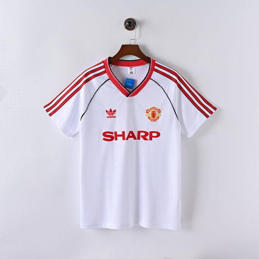 Retro Manchester United Jersey 1988-90 Away Football Kit Soccer Jersey