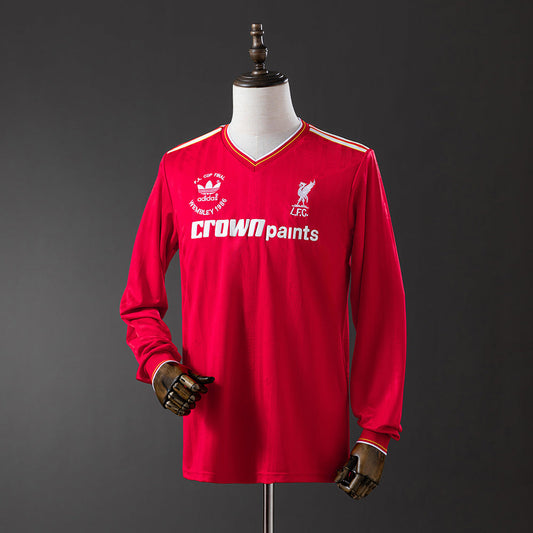 Liverpool Jersey 1986-87 Home Retro Football Kit Long Sleeves