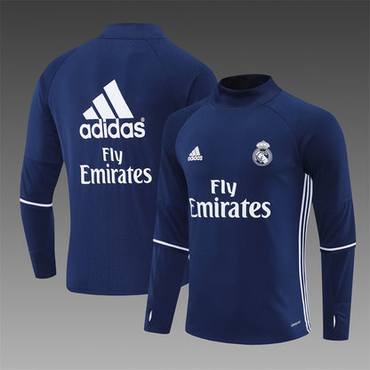Retro Real Madrid Training Tracksuits 2016-17 Football Kit Soccer Jersey