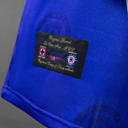 Retro Cruz Azul Home Jersey 1998 Long Sleeves Football Kit Soccer Shirt