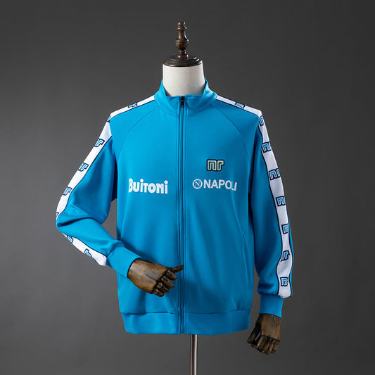Napoli Windbreaker 1987-1988 Blue Football Soccer Jacket