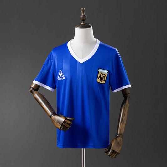 Argentina Jersey 1986 Away Retro Football Kit