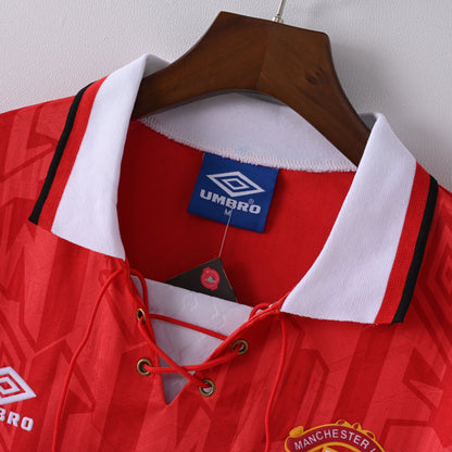 Retro Manchester United Home Jersey 1995 Football Kit Soccer Jersey