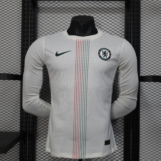 Player Version Chelsea Away Jersey 25/26 Long Sleeves Football Kit Soccer Jersey