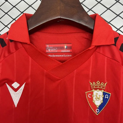 Kids Osasuna Jersey 25/26 Home Football Kit Soccer Jersey