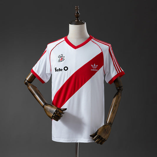 River Plate Jersey 1986 Home Retro Football Kit