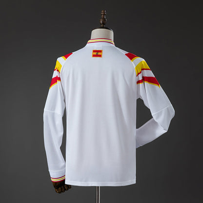 Spain Third Jersey 1996 Long Sleeves Retro Football Kit Soccer Shirt