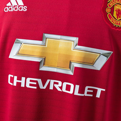 Manchester United Home Jersey 2018/19 Retro Long Sleeves Football Kit Soccer Shirt
