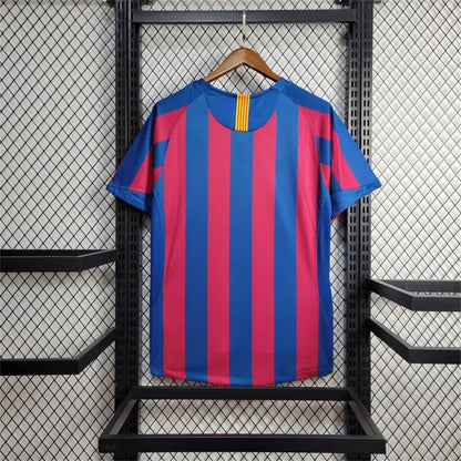 Retro Barcelona Jersey 2005-06 Home Football Kit Soccer Shirt
