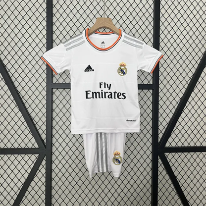 Retro Kids Real Madrid Home Jersey 13/14