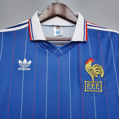 France Jersey Home Kit 1982 Retro Football Team Soccer Shirt