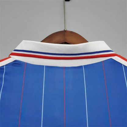 France Jersey Home Kit 1982 Retro Football Team Soccer Shirt