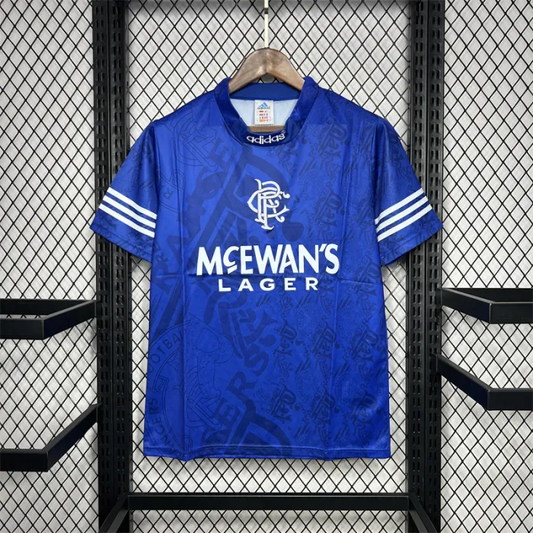 Retro Rangers Home Kit 1994 1996 Football Jersey
