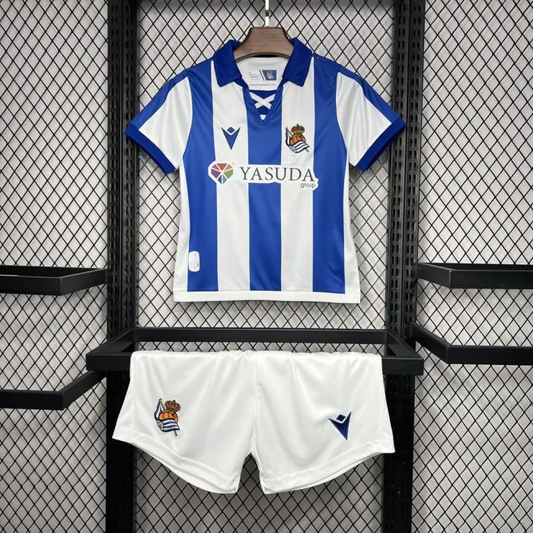 Kids Real Sociedad Home Kit 24/25 Football Jersey