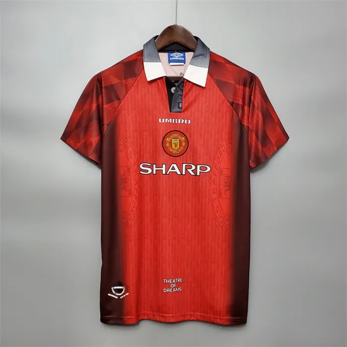 Manchester United Jersey Home Kit 1996 Retro Football Team Soccer Shirt