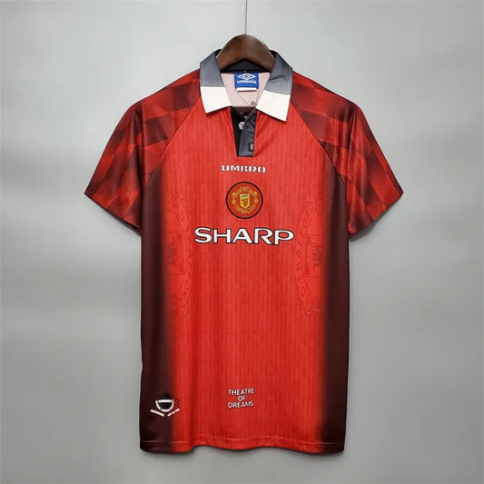 Manchester United Jersey Home Kit 1996 Retro Football Team Soccer Shirt