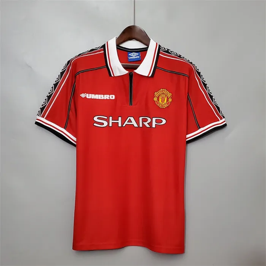 Manchester United Jersey Home Kit 1998/99 Retro Football Team Soccer Shirt