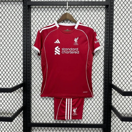 kids liverpool jersey 25/26 home football kit soccer jersey