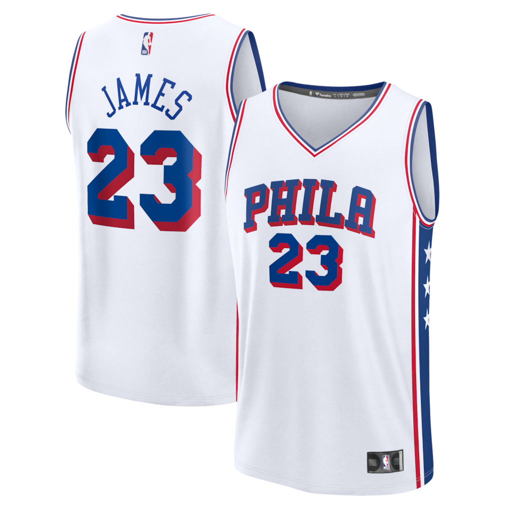 LeBron James Philadelphia 76ers Unisex Jersey - Association Edition - White