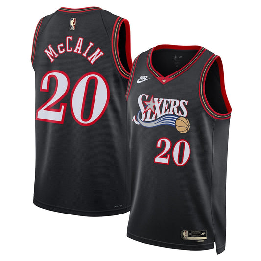 Jared McCain Philadelphia 76ers Unisex Jersey - Classic Edition - Black
