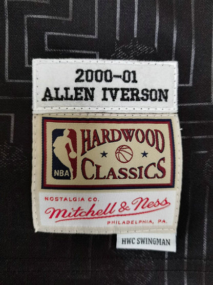 Allen Iverson Philadelphia 76ers 2000/01 Hardwood Classics Jersey - Black